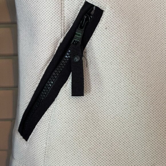 Armani Exchange A/X moto jacket blazer cream black small - Picture 3 of 9